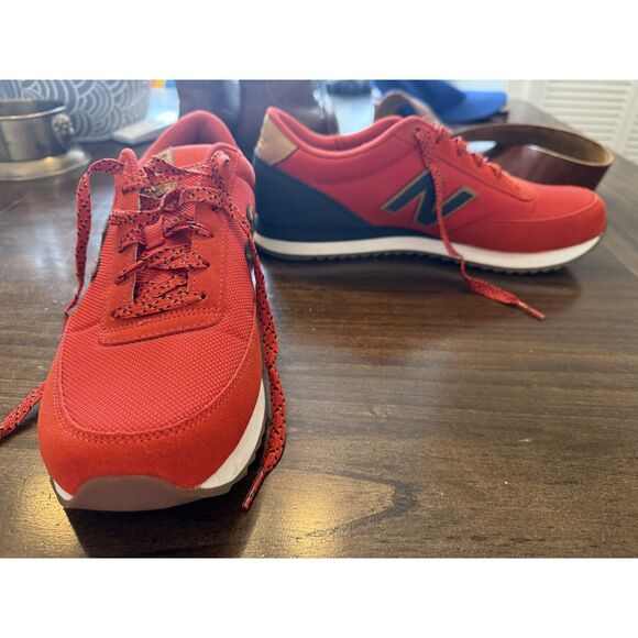 Men's New Balance MZ501WXA, Red/Navy, mesh, suede size 10.5 - Picture 2 of 5